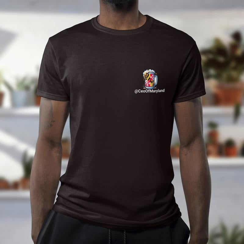 Steve'S save the Bay Maryland Shirt Comfort Soft T Shirt Casual Menswear
