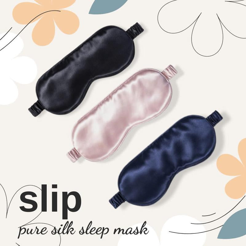 Slip Silk Contour Sleep Mask, Lovely Lashes (One Size) - 100% Pure Mulberry 22 Momme Silk Eye Mask - Comfortable Sleeping Mask with Elastic Band