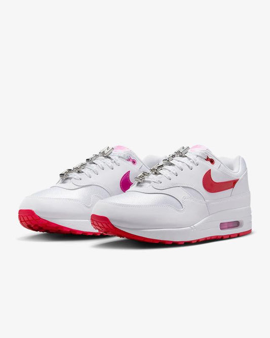 Nike Air Max 1 Valentine'S Day White Red Pink HV2303-100 Men'S Shoes NEW